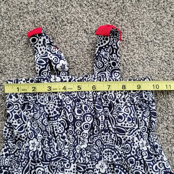 Hartstrings Girls Blue & White Sun Dress with Bows Size 5 - Picture 5 of 7